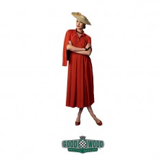 1950s pleated dress for Goodwood Revival