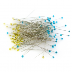 silk crystal glass head pins